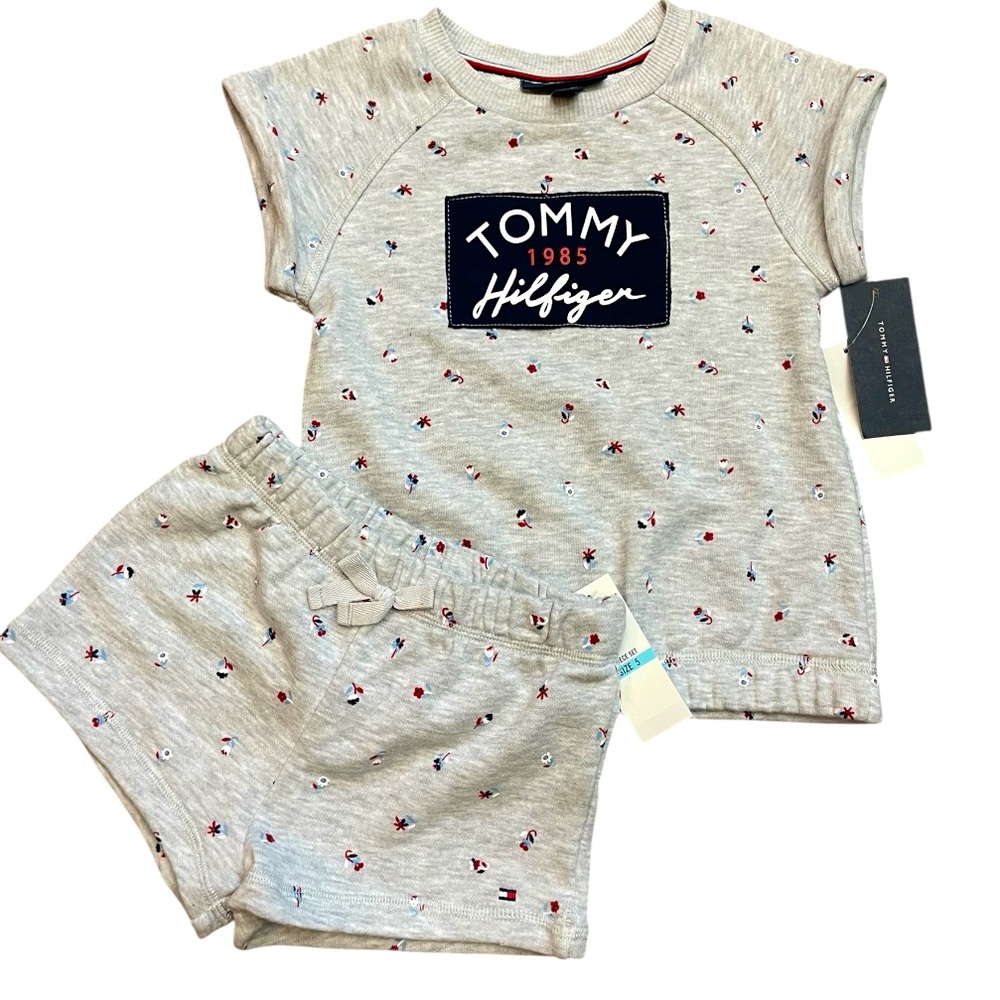 Girls Tommy Hilfiger 2pc Short Outfit NWT